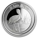 2019 St. Kitts & Nevis 1 oz Silver Pelican BU