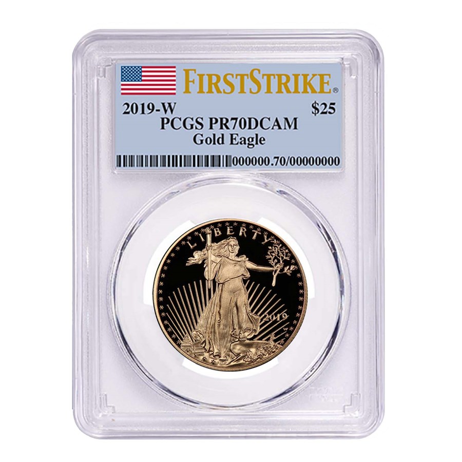2019-W 1/2 oz Proof American Gold Eagle PR-70 PCGS (FirstStrike®)