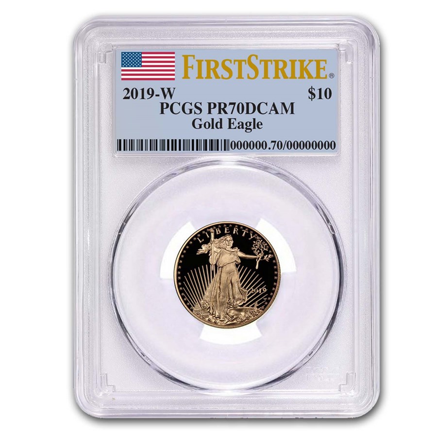 2019-W 1/4 oz Proof American Gold Eagle PR-70 PCGS (FS)