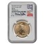 2019-W 1 oz Burnished Gold Eagle MS-70 NGC (Castle)