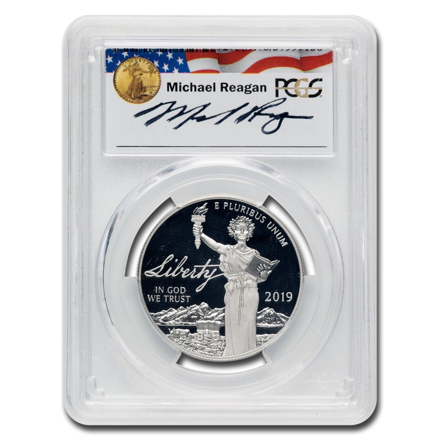 2019-W 1 oz Platinum Eagle PR-70 PCGS (FDI, Reagan)