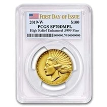 2019 W American Liberty Enhanced Finish High Relief 100 Gold Specimen Coin Ngc Sp70 Early Release Moderncoinmart