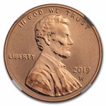 2019-W Lincoln Cent Reverse Proof PF-70 NGC (Red)