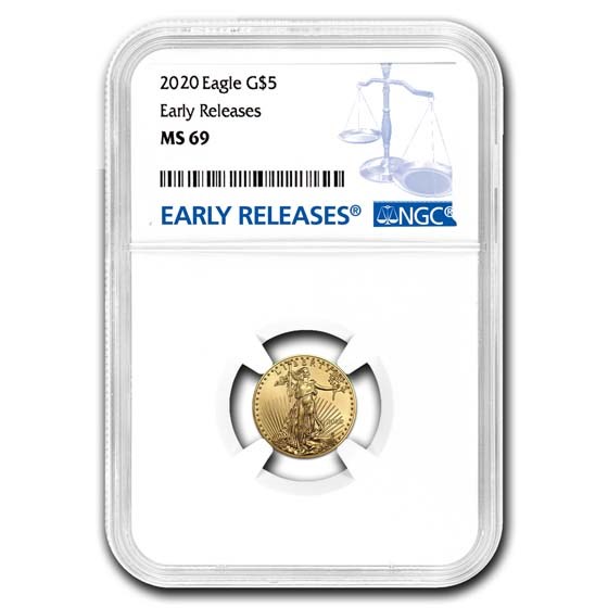 2020 1/10 oz American Gold Eagle MS-69 NGC (Early Releases)