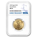 2020 1/2 oz American Gold Eagle MS-70 NGC (Early Releases)