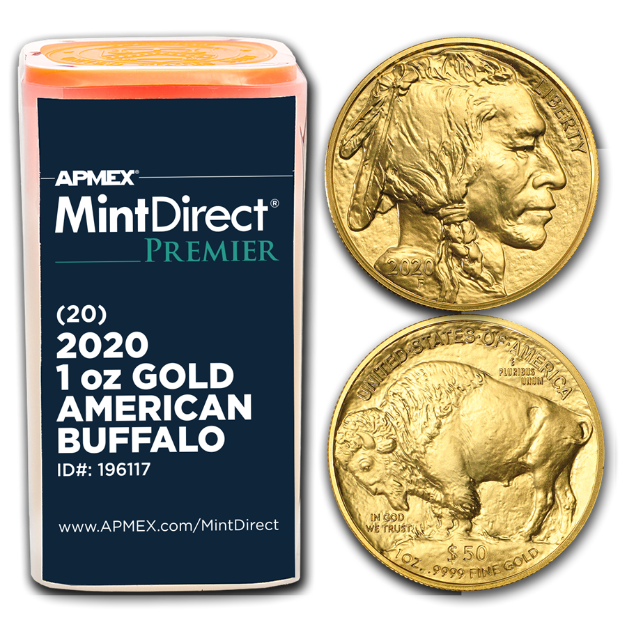 Buy 2020 1 oz Gold Buffalo (20-Coin MintDirect® Premier ...