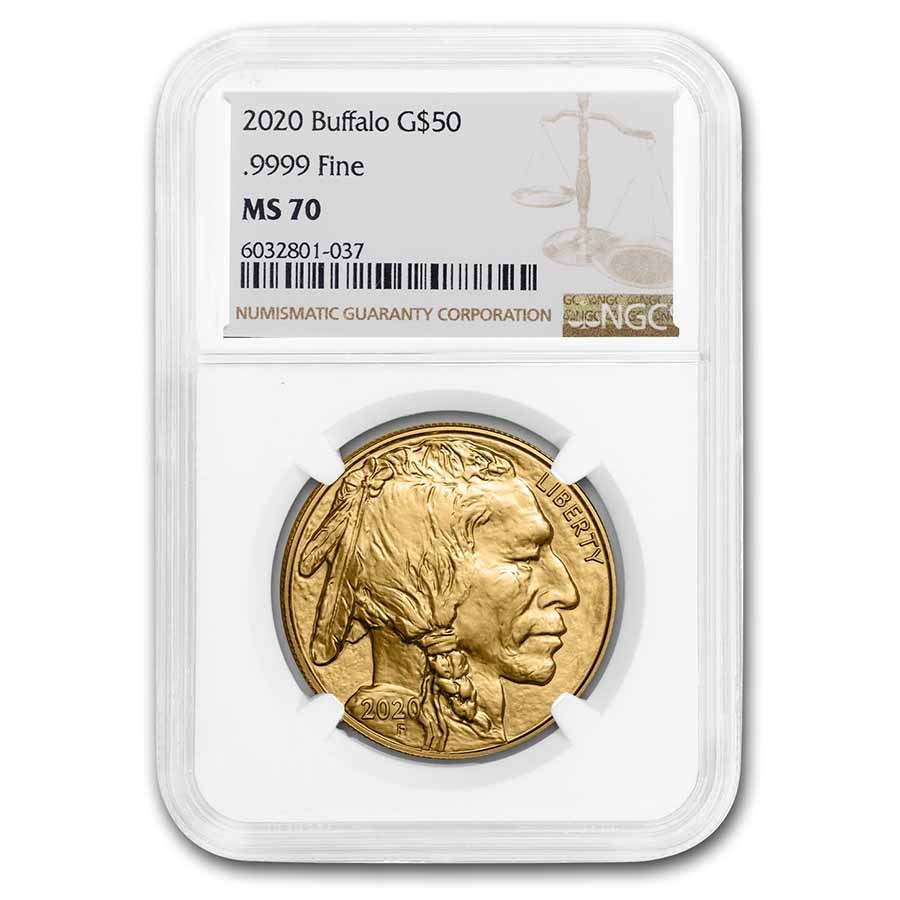 2020 1 oz Gold Buffalo MS-70 NGC