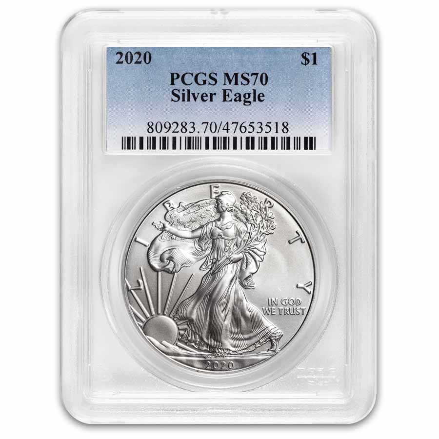 2020 American Silver Eagle MS-70 PCGS