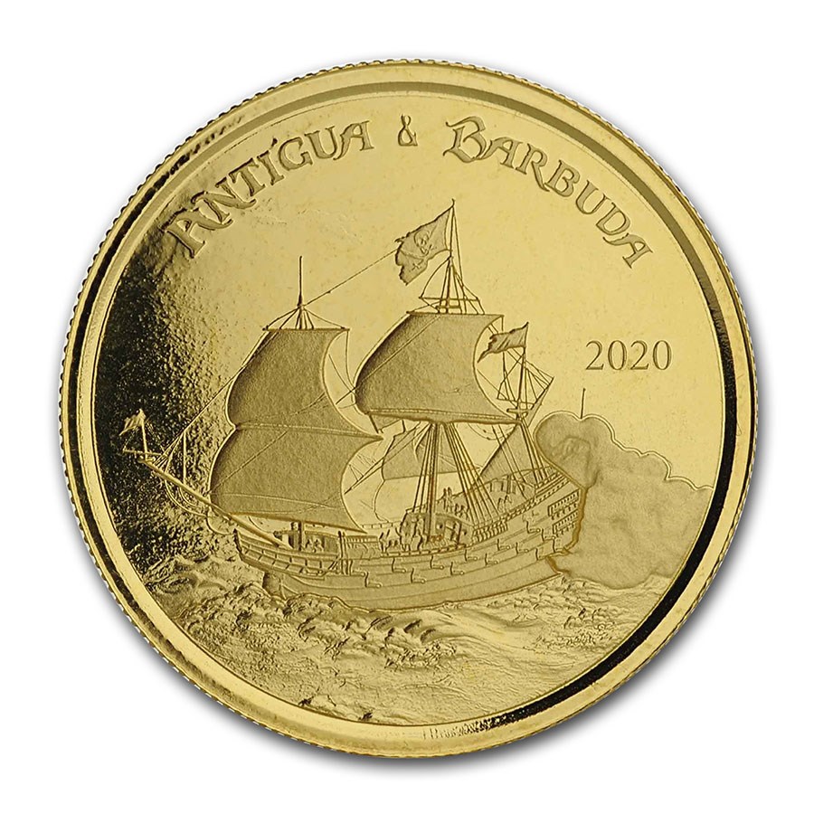 2020 Antigua & Barbuda 1 oz Gold Rum Runner BU