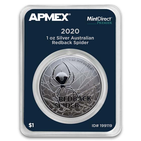 2020 AUS 1 oz Silver $1 Redback Spider (MintDirect® Premier)