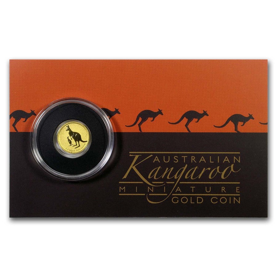 2020 Australia 1/2 Gram Gold Kangaroo Mini Roo BU (Assay Card)