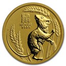 2020 Australia 1/4 oz Gold Lunar Mouse BU (Series III)