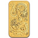 2020 Australia 1 oz Gold Rectangular Dragon BU