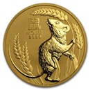 2020 Australia 2 oz Gold Lunar Mouse BU (Series III)