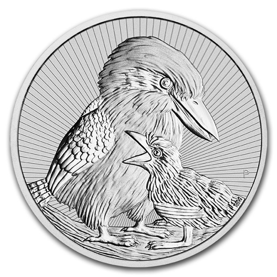 2020 Australia 2 oz Silver Kookaburra BU (Piedfort)