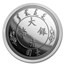 2020 China 1 oz Silver Water Dragon Dollar Restrike (PU)