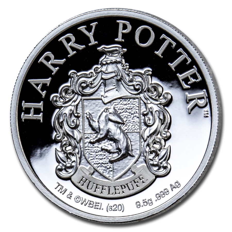 2020 Gibraltar Silver Harry Potter School Crests: Hufflepuff