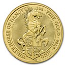 2020 Great Britain 1 oz Gold Queen's Beasts The White Horse