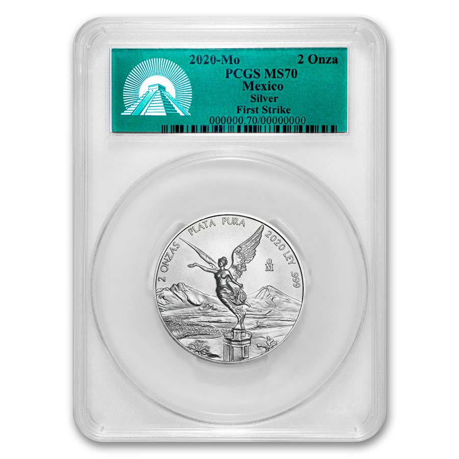 Buy 2020 Mexico 2 oz Silver Libertad MS-70 PCGS (FirstStrike®) | APMEX