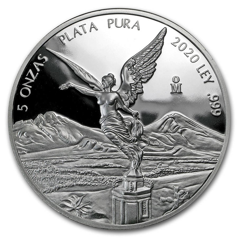 2020 Mexico 5 oz Silver Libertad Proof (In Capsule)