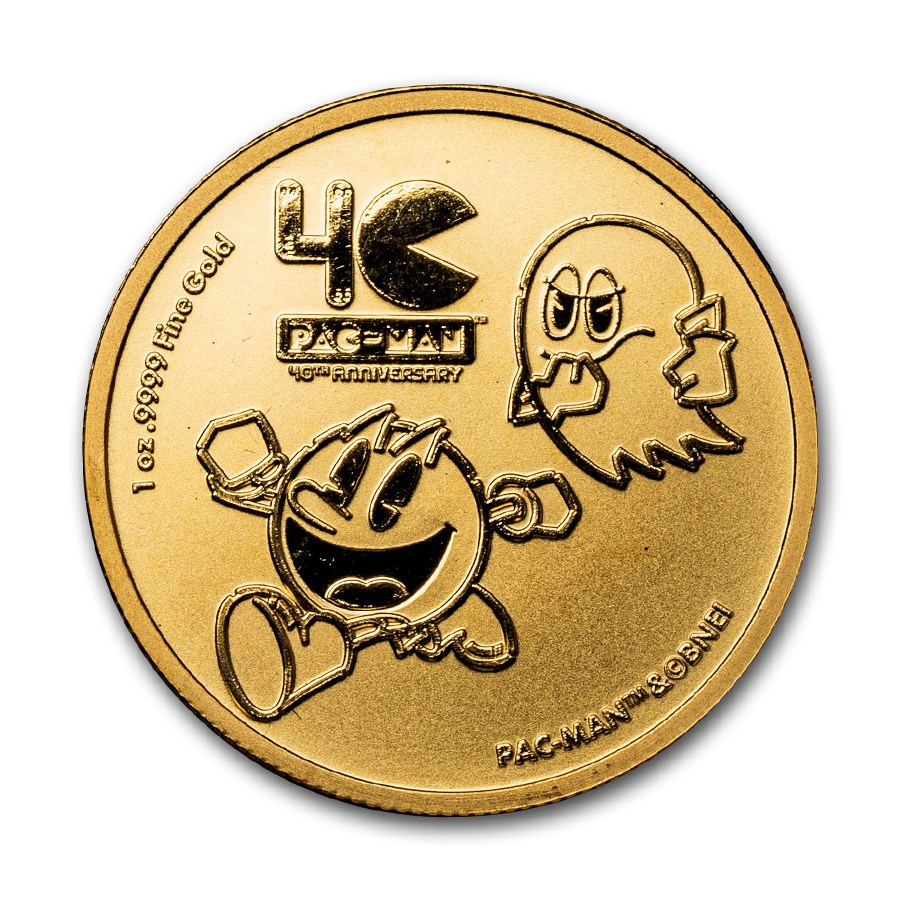 2020 Niue 1 oz Gold PAC-MAN™ 40th Anniversary Coin (Off-Quality)