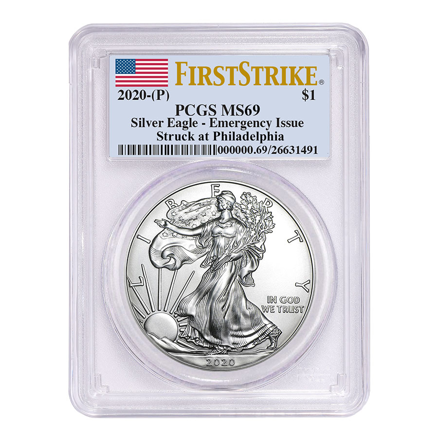 Buy 2020 P Silver Eagle MS-69 PCGS FirstStrike | APMEX