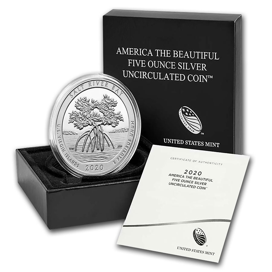 America the Beautiful (ATB) 5 oz Silver Quarter Coins | APMEX