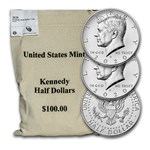 2020-P&D Kennedy Half Dollar 200-Coin Bag BU (Mixed mint marks)