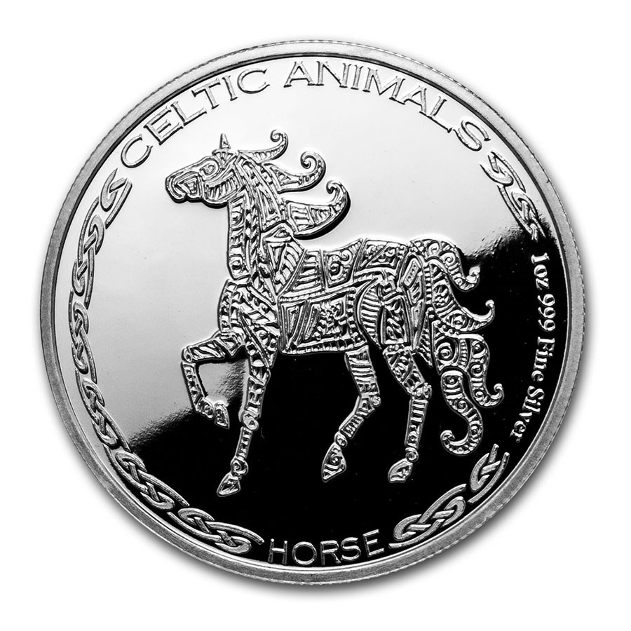 2020 Republic of Chad 1 oz Silver Celtic Animals: Horse