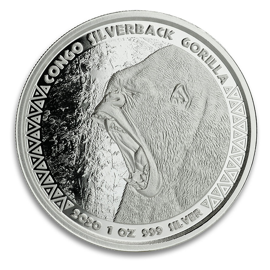 Buy 2020 CG 1 oz Silver Silverback Gorilla Prooflike | APMEX