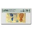 2020 Republic of Ghana 1/1000 oz AG Liberty Foil Note MS-70* PMG