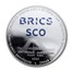 2020 Russia 1 oz Silver 3 Roubles SCO and BRICs summits