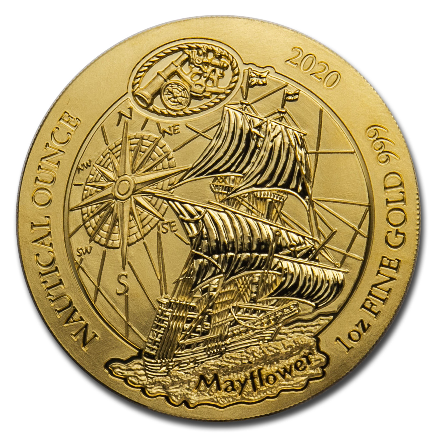 Buy 2020 Rwanda 1 oz Gold Nautical Ounce Mayflower BU | APMEX
