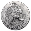 2020 Rwanda 1 oz Silver Nautical Ounce Mayflower BU