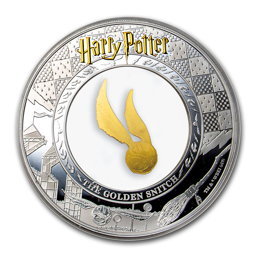 Buy 2020 Samoa 2 oz Silver Harry Potter: The Golden Snitch | APMEX