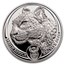 2020 South Africa 1 oz Silver Big Five Leopard BU