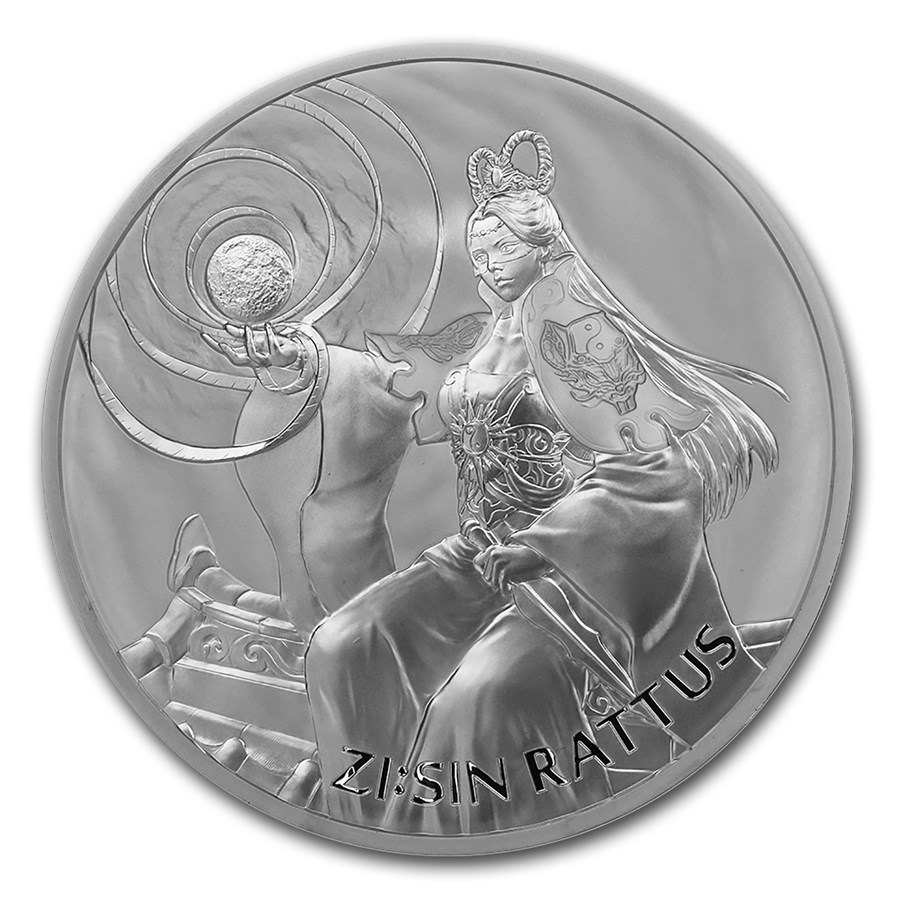 2020 South Korea 10 oz Silver ZI:SIN Rattus BU