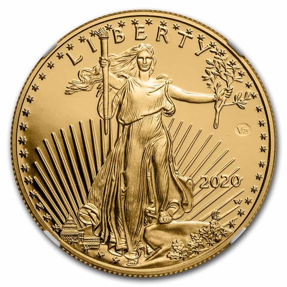 Buy 2020-W 1 oz Gold Eagle PF-70 UCAM NGC (V75 Privy, FR, WWII Label ...