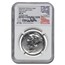 2020-W Burnished Palladium Eagle MS-70 NGC (Castle)