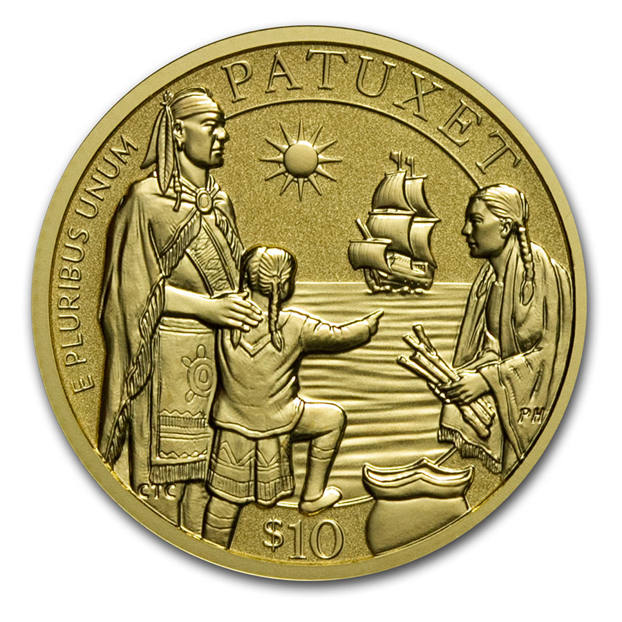 Buy 2020-W Gold $10 Mayflower 400th Anniversary Reverse Proof | APMEX