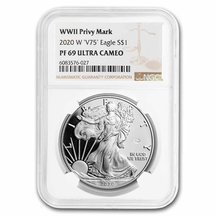 アンティークコイン 銀貨 2022 S 1 oz Proof American Silver Eagle PF