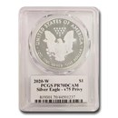 2020-W Proof Silver Eagle PR-70 PCGS (V75 Privy)