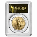 2021 1 oz American Gold Eagle (Type 2) MS-70 PCGS (FS, Black)