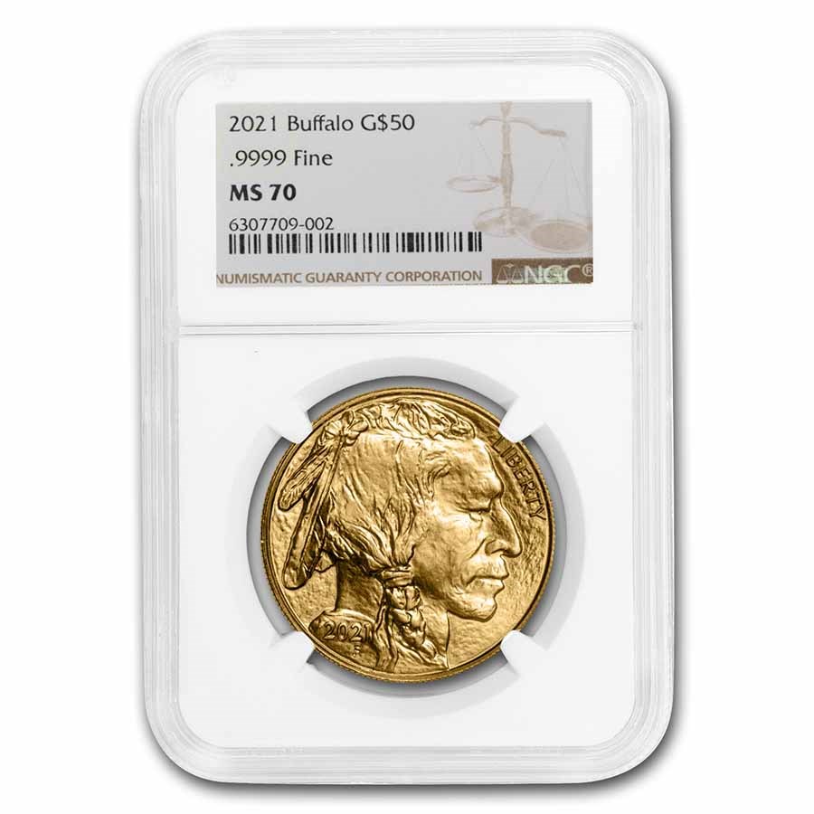 2021 1 oz Gold Buffalo MS-70 NGC