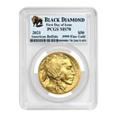 2021 1 oz Gold Buffalo MS-70 PCGS (FDI, Black Diamond)