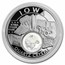 2021 1 oz Silver Treasures of the U.S. Iowa Quartz (Box/COA)