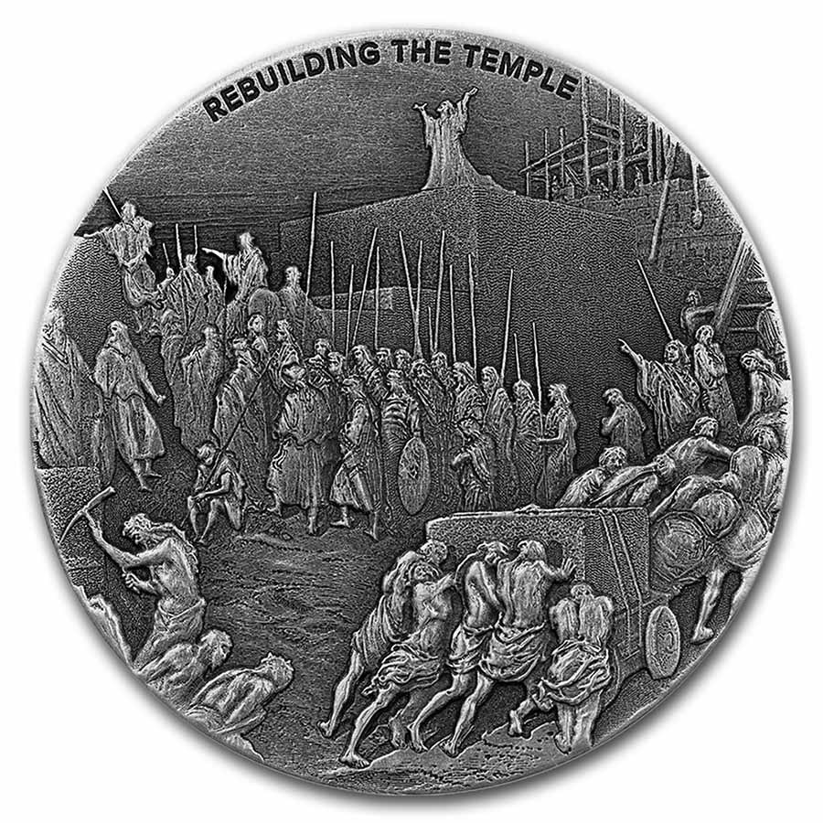 2021 2 oz Silver Coin - Biblical Series (Rebuilding the Temple)