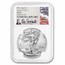 2021 American Silver Eagle (Type 2) MS-70 NGC (Everhart)