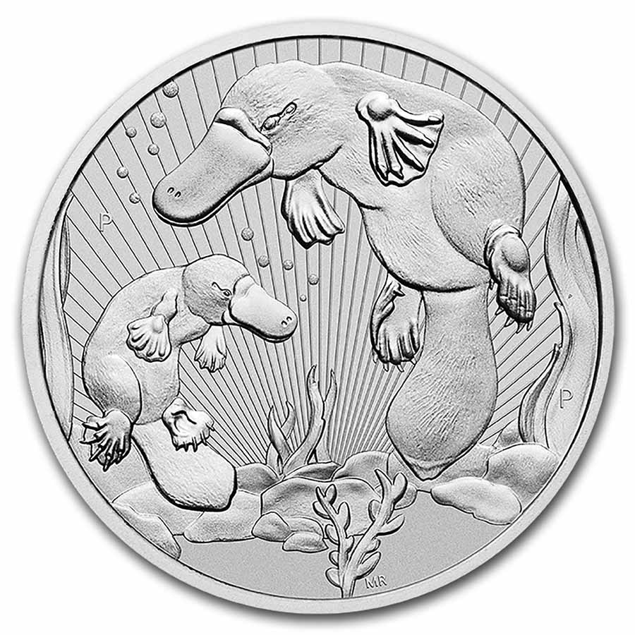 2021 AUS 2 oz Silver Platypus The Next Generation BU (Piedfort)