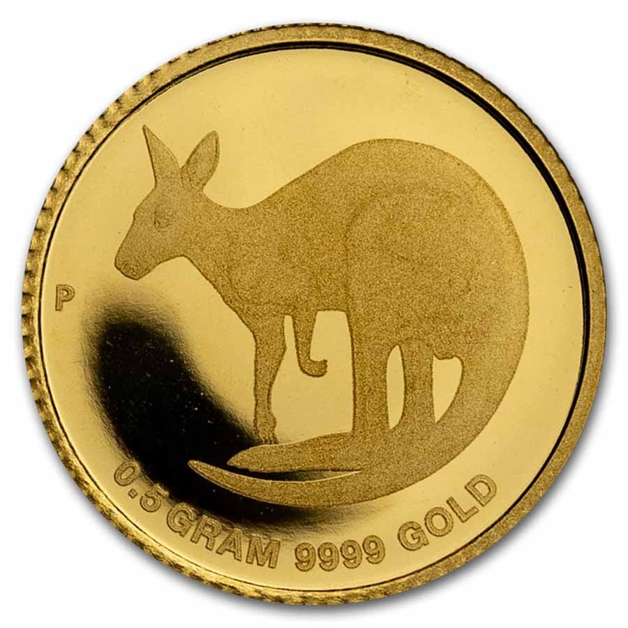 2021 Australia 1/2 Gram Gold Kangaroo Mini Roo BU (Capsule only)